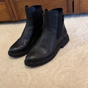 Franco Sarto Women’s Black Leather Ankle Boots